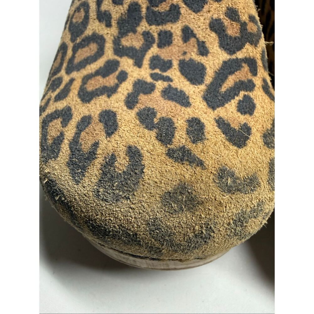 Dansko Leopard Print Clogs in Brown - Picture 5 of 16